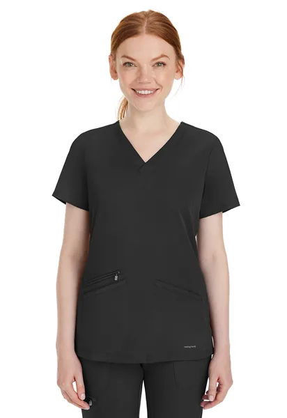 Healing Hands Works Mariah V-Neck Top 2530 in Black