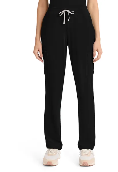 Cherokee Achieve 5 Pocket Straight Leg Pant CK096 in Black
