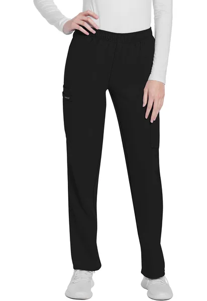 Cherokee Originals Ultra Pull-On Slim Leg Cargo Pant CK281A in Black
