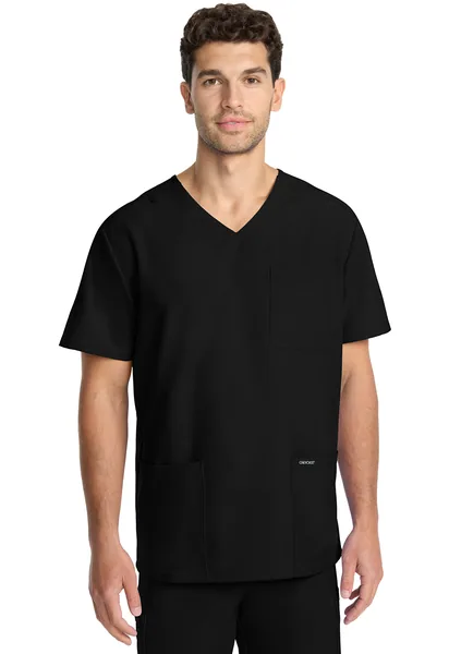 Cherokee Men's Ultra V-Neck Top CK783A in Black