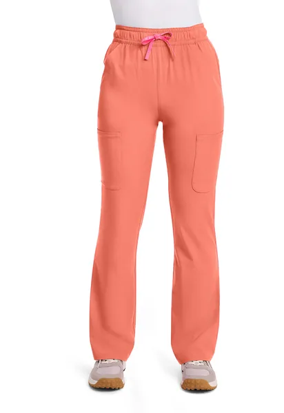 Med Couture AMP High Rise Flare Pant MC104 in Coral Fusion