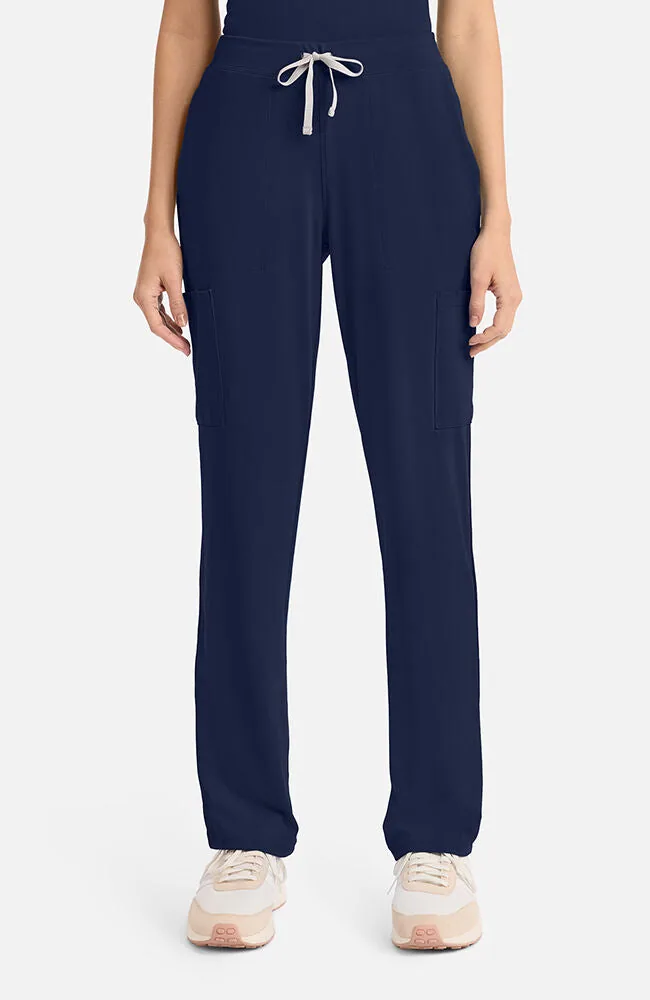 Cherokee Achieve 5 Pocket Straight Leg Pant Tall CK096T in Navy