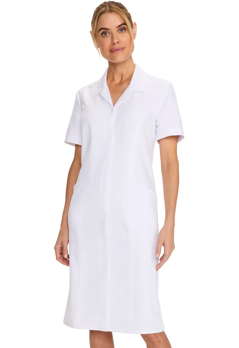 Cherokee Women's Button Dress CK512A in White