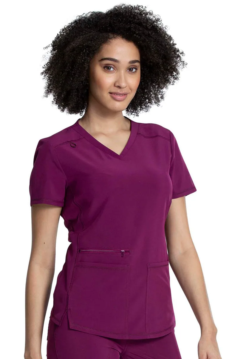 Cherokee Allura Vneck Top CKA685 in Wine