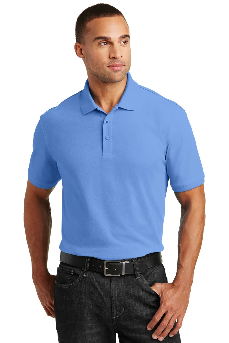 Port Authority Mens Polo K100 in Shirts Carolina Blue