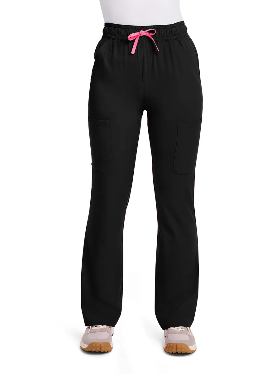 Med Couture AMP Petite High Rise Flare Pant MC104P in Black