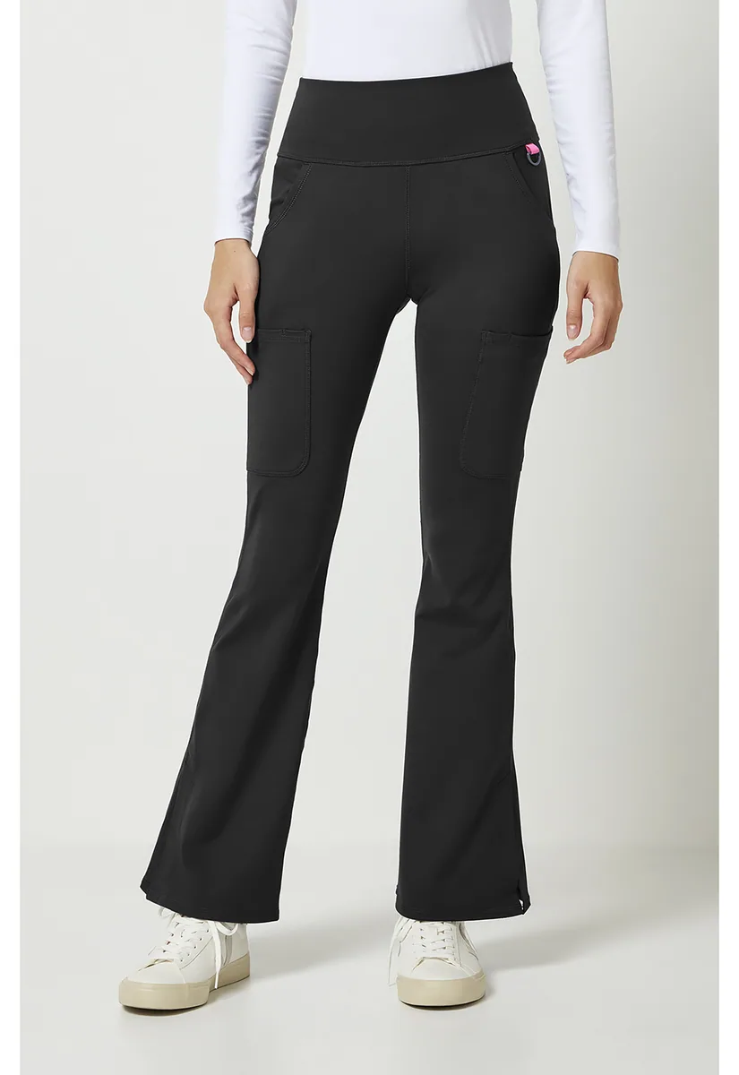Med Couture AMP Flare Leg Yoga Pant MC150 in Black